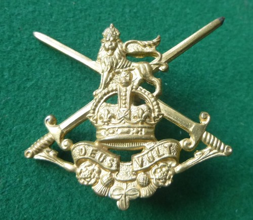 British army brass cap - badge,
