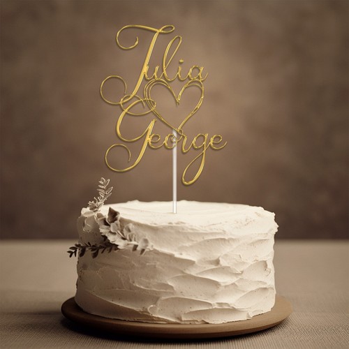Personalised wedding cake - personalised,