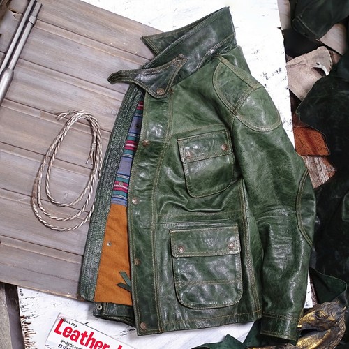 Mens vintage style horsehide - style,