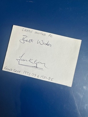 Frank gray signed leeds - signed,