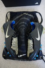 Football Boots Nike Total 90 Laser I Black/Blue (2007) Size 8.5UK FG