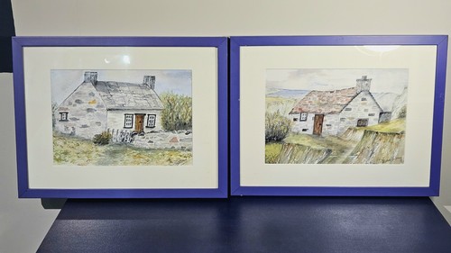 Pair framed original - pair,