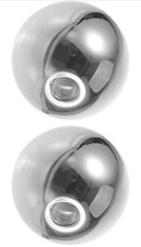 Grey Clear Glass Globe Lamp