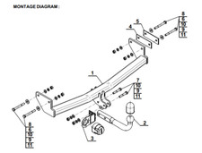 Swan Neck Tow Bar For JEEP