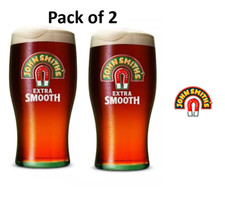 2 X John Smiths Tulip Tadcaster Pint glasses BRAND NEW