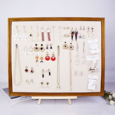 Wooden Hanging Jewelry Rack Earring Display Stand Holder Jewelry Necklace Rack