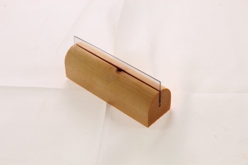 Beech menu holder with - holder, pvc