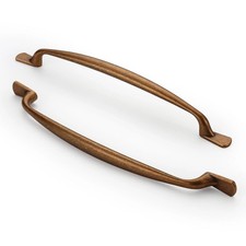 FURNIWARE 10 Pack Antique Brass Cabinet Handles 160mm Kitchen Drawer Pulls