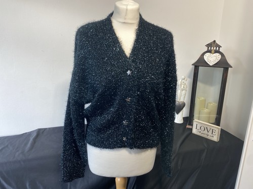Next teal black sparkly - black,