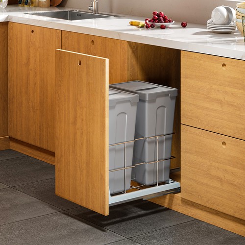 Recycling bin pull out kitchen - recycling,