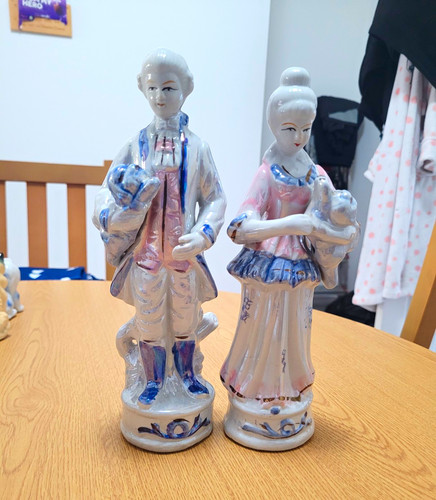 Hand painted ceramic man - painted,