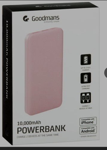 Goodmans 10000mah power - goodmans, bank