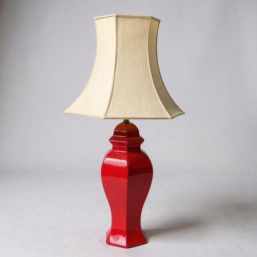 Vintage red ginger jar - vintage,
