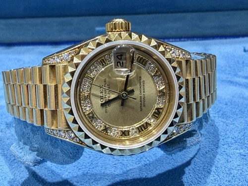 Rolex datejust 26mm 18k gold - rolex,