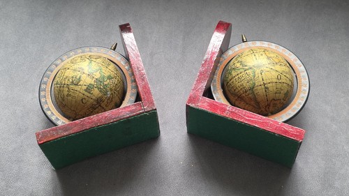 Vintage pair old - world, wood