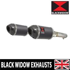 GL1500 GL 1500 Goldwing Twin Exhaust Silencer Kit 200mm Oval Black Carbon BC20V