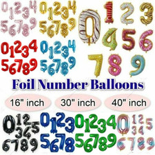 Number Balloons 16" 30" 40"
