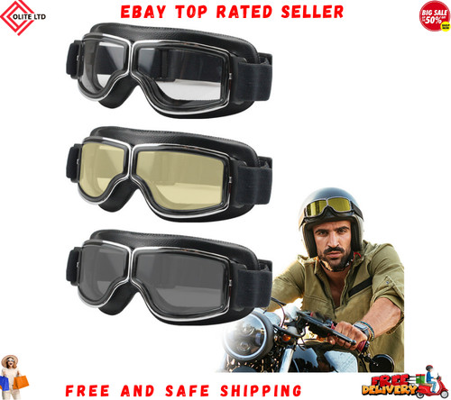 Retro motorcycle goggles fit - goggles,
