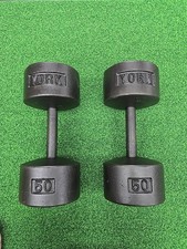 York 50LB Roundhead Dumbbells