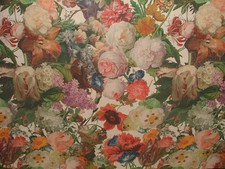 Floral Curtain Fabric 4.3m