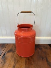 Metal Milk Can Red Retired