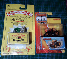 Matchbox Originals Massey Harris Tractor + Crop Master