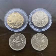 Four £2 British  Coins  1986, X2 , 1989 X 1, 1995 X1