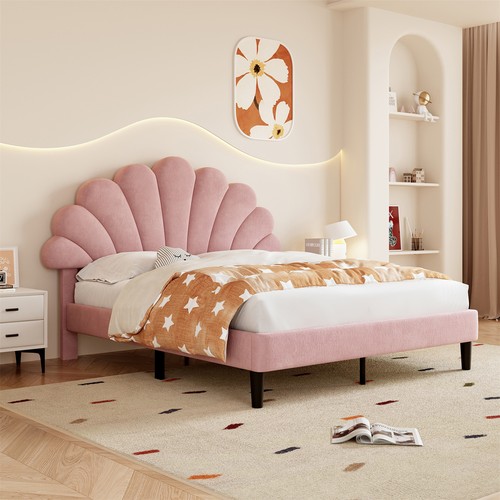 Double bed 135x190 velvet - double,