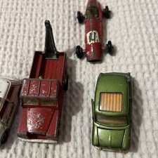 Vintage corgi model cars at