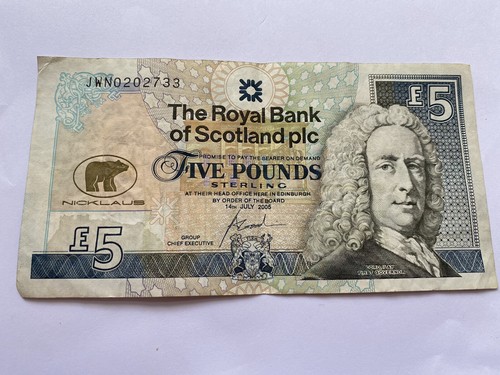 Genuine rbs 5 note jack - rbs,