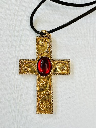 Large vintage 1980s gold - vintage,