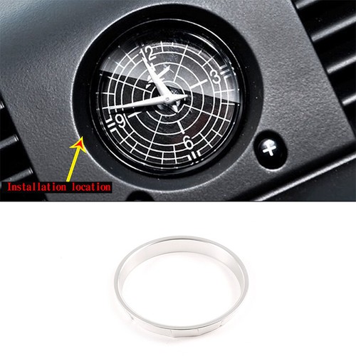 Silver aluminum clock - silver,