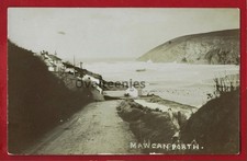 RP Mawgan Porth houses etc Arthur Moore real photo sepia postcard Cornwall