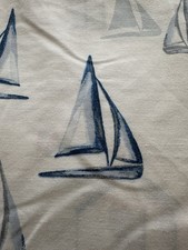 Single Bed Nautical boats/ Beach Hut Print Duvet Cover. 