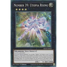 MAZE-EN021 Number 39: Utopia Rising : Super Rare Card : 1st Edition Yu-Gi-Oh!