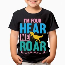 I Am 4 Hear My Roar Dinosaur