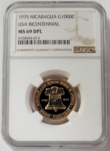 1975 gold nicaragua 100 - 1975,