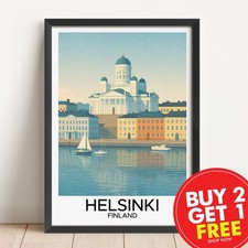 Helsinki finland travel print - helsinki,