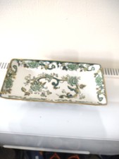 masons green chartreuse Oblong Serving Dish 8.75" X4.5" Approx