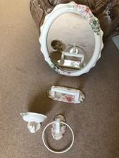 bathroom collection " Hadida" English fine bone china 4 pieces 