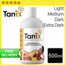 Spray Tan Tanning Solution Liquid 500ml Tan FX fake SPECIAL INTRO PRICE