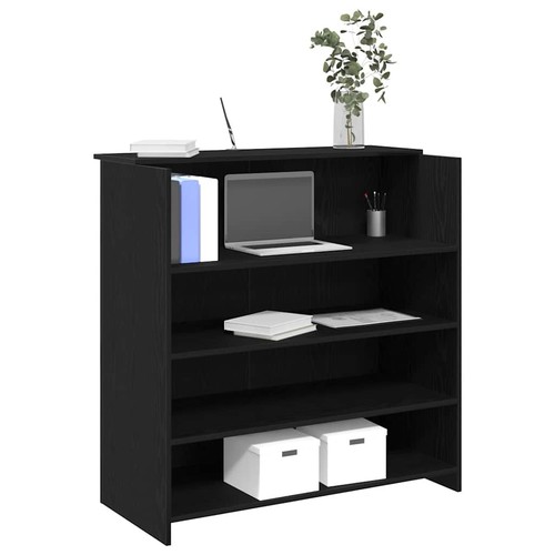 Reception desk black oak - reception,