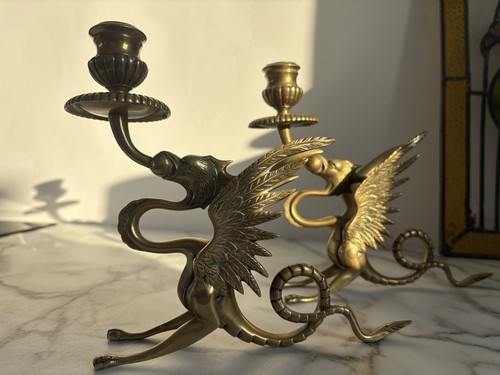 19th century brass - brass, winged