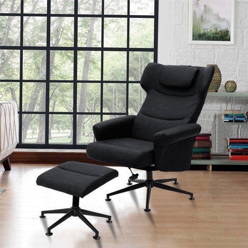Leather adjustable recliner - leather,