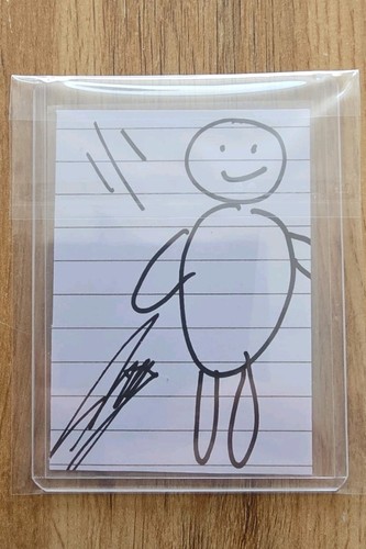 Signed artist sketch - signed,