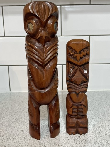 Maori tekoteko tiki figurine - maori,