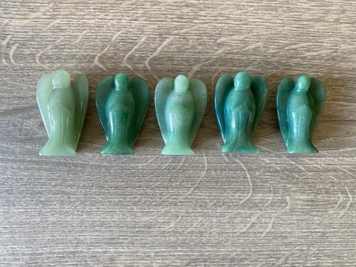 Green aventurine crystal angel - crystal,