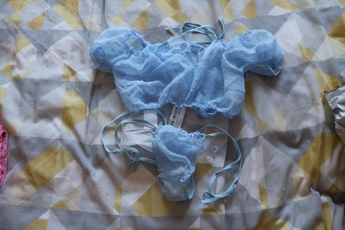 Sheer sissy bra - sheer,