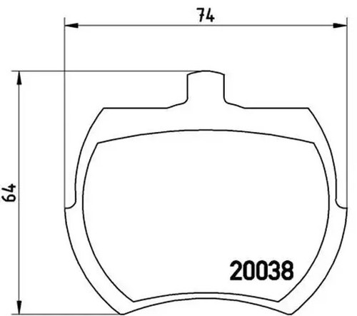 Brake pads 002 brembo - 002,