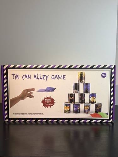 Halloween tin can alley game - halloween,